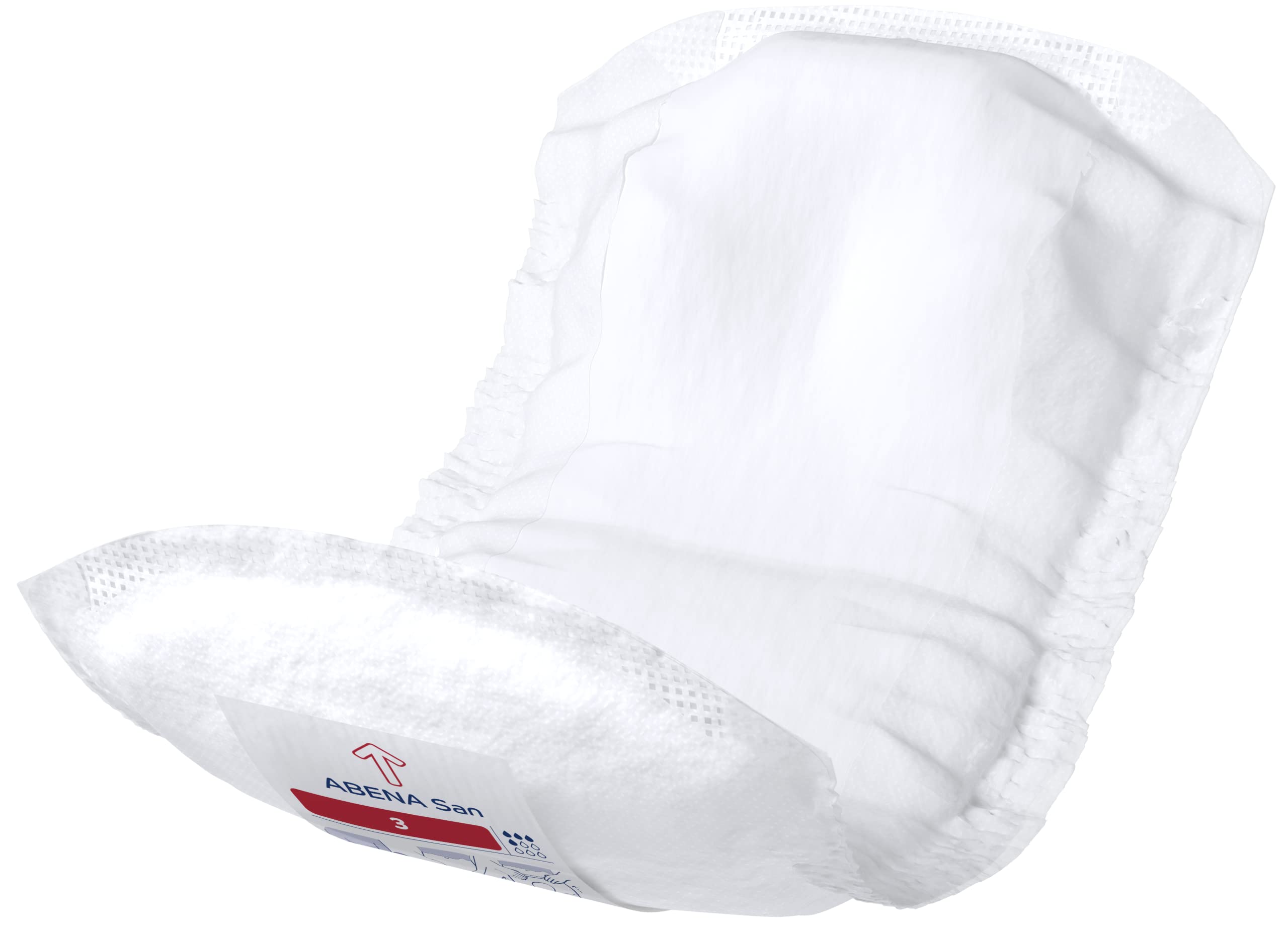 Abena San Premium Incontinence Pads, Light Absorbency, (Sizes 1 to 3A), Size 3, 196 Count
