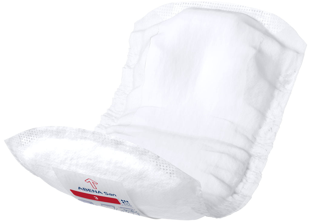 Abena San Premium Incontinence Pads, Light Absorbency, (Sizes 1 to 3A), Size 3, 196 Count