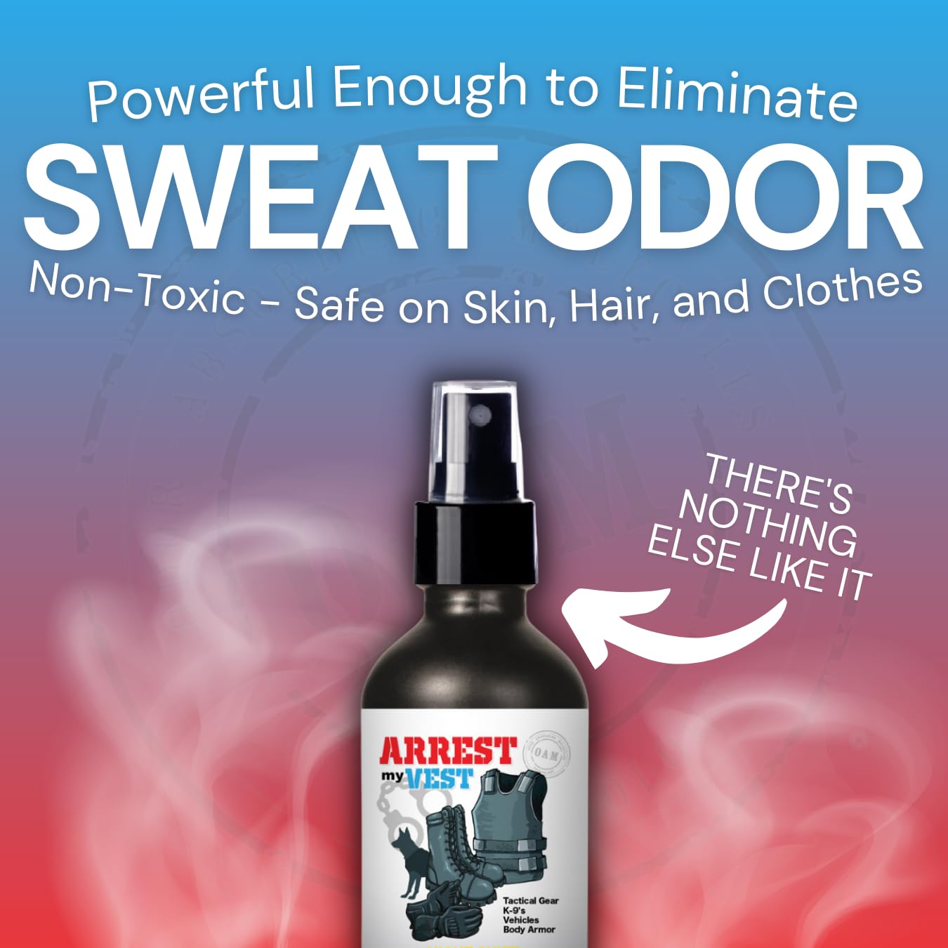 Arrest My Vest Military and Police Grade Odor Eliminating Spray for Body Armor Odor, Tactical Gear. Safe on K9s. Triple Pack of