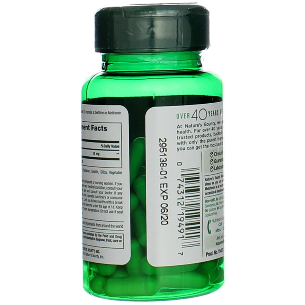Nature's Bounty Melatonin 10mg Capsules, 60 Count (Pack of 4)
