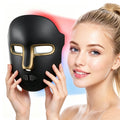 Red Light Therapy for Face, LED Red Blue Light Facial Mask with Infrared