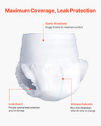 VEVOR Adult Incontinence Underwear, High Absorbent Protective Underwear for Men & Women, Disposable Adult Pull-ups Diapers with
