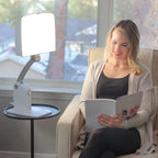 Carex Day-Light Sky Bright Sunlight Therapy Lamp, 10000 LUX Therapy Lamp at 12 Inches, LED Bright White Light with Adjustable He