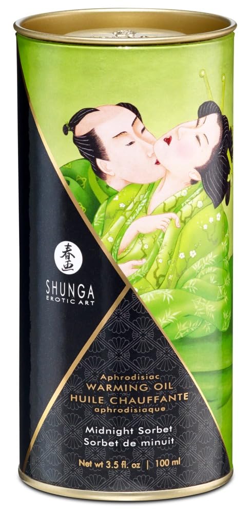Shunga Warming Massage Oil, Sorbet, 3.5 Fluid Ounce