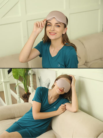 Sleep Mask, 3D Deep Contoured Eye Covers for Sleeping, 99% Block Out Light Eye Mask, Zero Eye Pressure Cup Blindfold for Men Wom