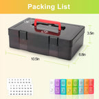 Monthly Pill Organizer 2 Times a Day,30 Day Pill Organizer 2 Times a Day,Pill Boxes and Organizer 2 Times a Day with Travel Case