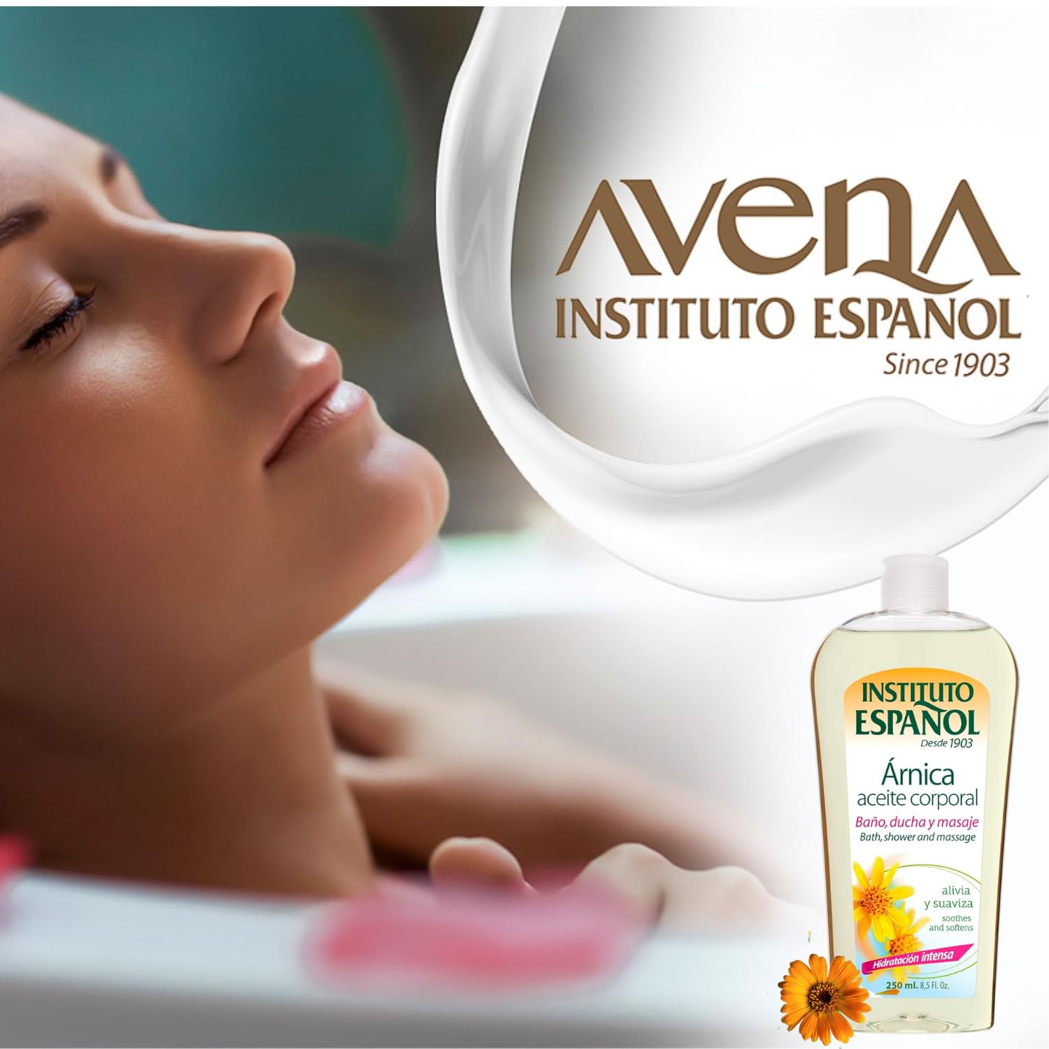 Instituto Espaol Arnica Oil, Body Oil, Fresh Fragrance, 8.5 Fl Oz, Bottle.