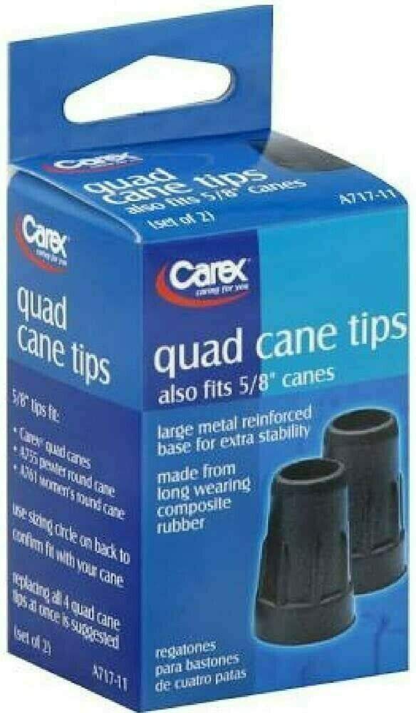 Carex Quad Cane Tips A717-11, 5/8 2 each