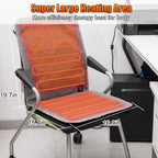 WOOLALA USB Heated Seat Cushion for Office Chair, Large Heating Area Heated Seat Cover Therapy Heating Pad for Back, Lumbar, Hip