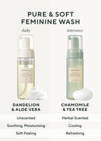 AROMATICA Pure & Soft Feminine Wash Chamomile & Tea Tree (Soft Foam Type) 5.7 fl. oz / 170 ml - Gentle and Soothing Intimate Her