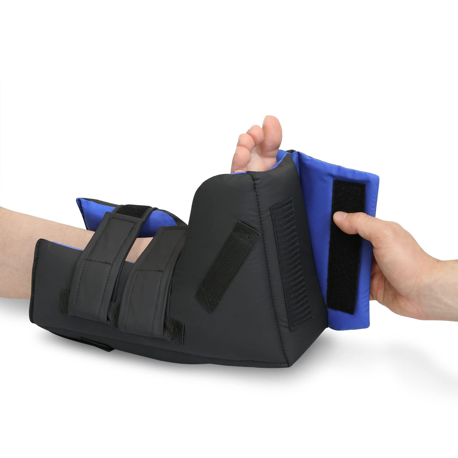 NYOrtho Heel Protectors For Pressure Sores - Comfortable Open-Bottom Cushion - Heel Offloading Boot With Cooling Gel Pack - Ankl
