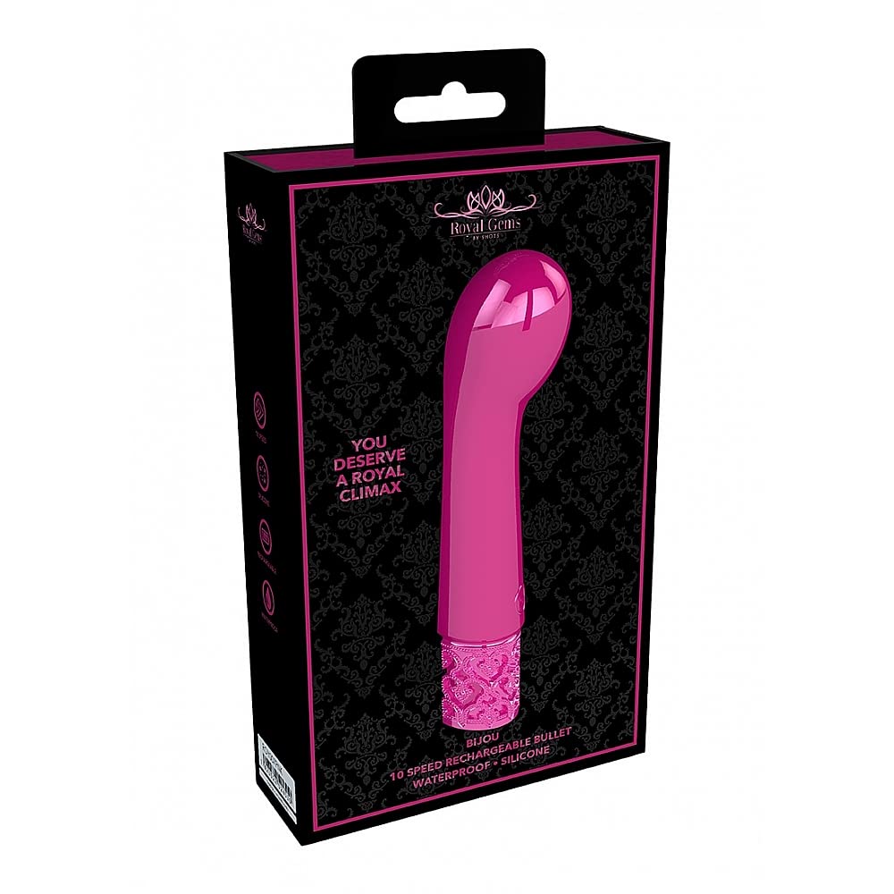 Royal Gems Bijou Curved Bullet Vibr Pink ROY007PNK