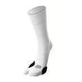 Doctor's Choice Bunion Relief Crew Sock with Split Toe Separator and Soft Cushioning for Hallux Valgus, (White/Black, Medium) Wo