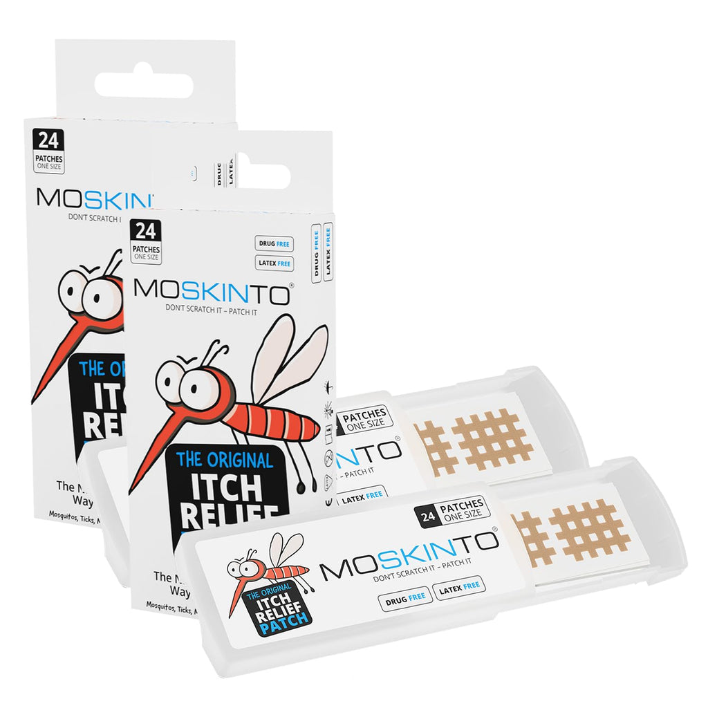 Moskinto The Original Mosquito Itch Relief Patches for Kids & Adults, Bug Bite Patches Soothe Swelling & Itching, Anti Itch Bug 