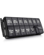 Sukuos Weekly Pill Organizer 7 Day 2 Times a Day, Quick Fill Daily Pill Box (AM PM), Extra Large Pill Cases for Vitamin/Fish Oil
