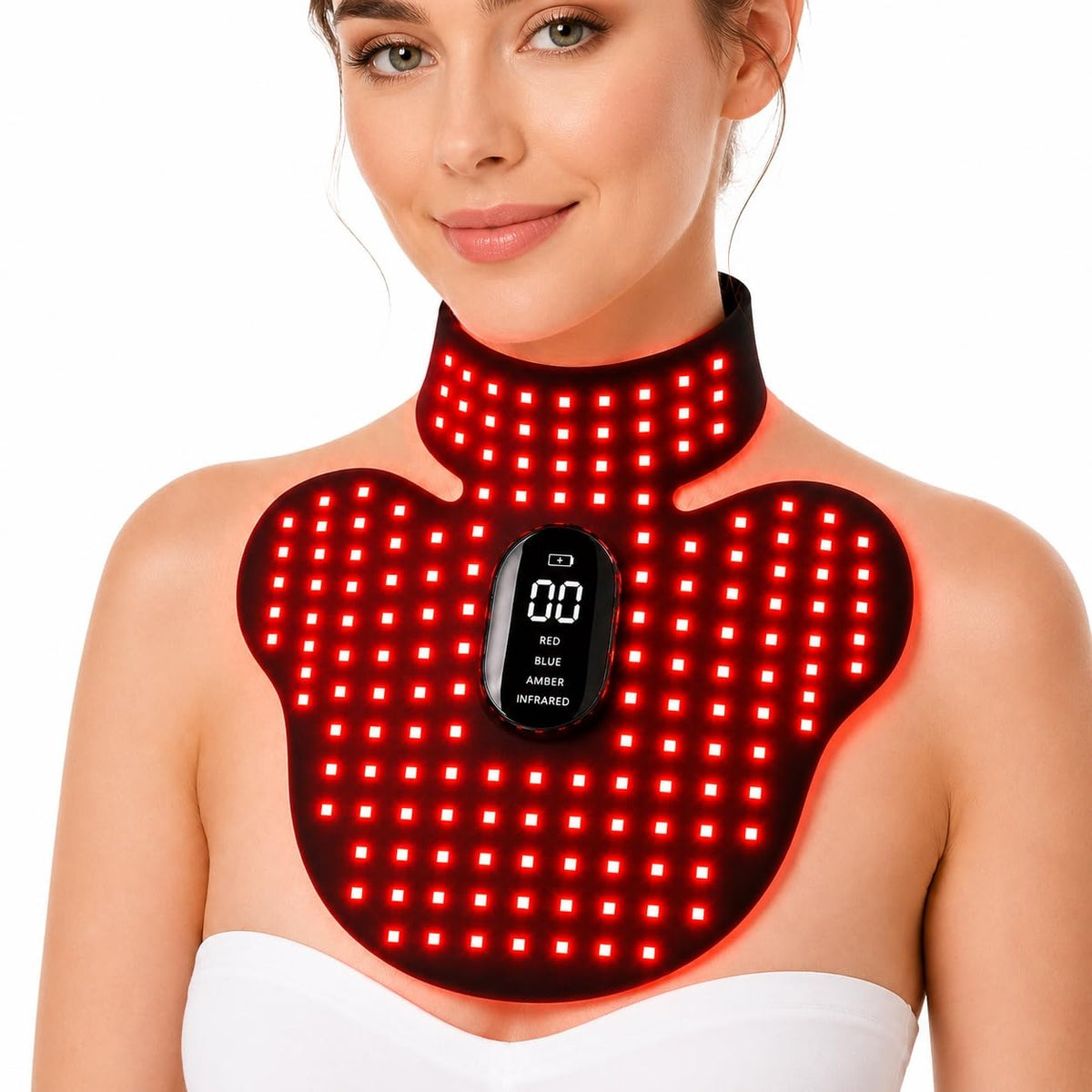 FSA, HSA Eligible LED Red Light Therapy for Neck & Chest, 850nm NIR