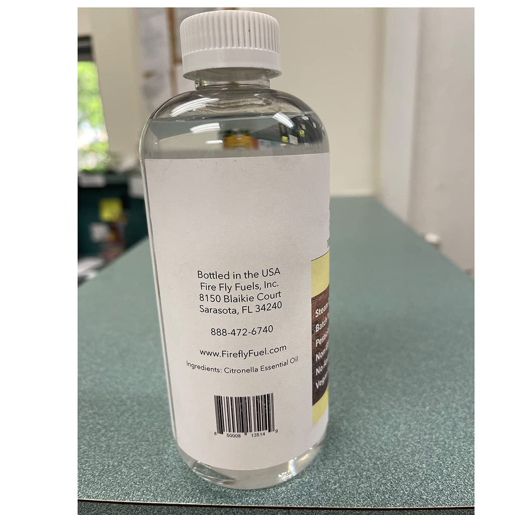 Firefly Bulk, 16 Ounces 100% Pure Kosher Undiluted Citronella Essential Oil - GC/MS Batch Tested for Purity - Non-GMO Steam Dist