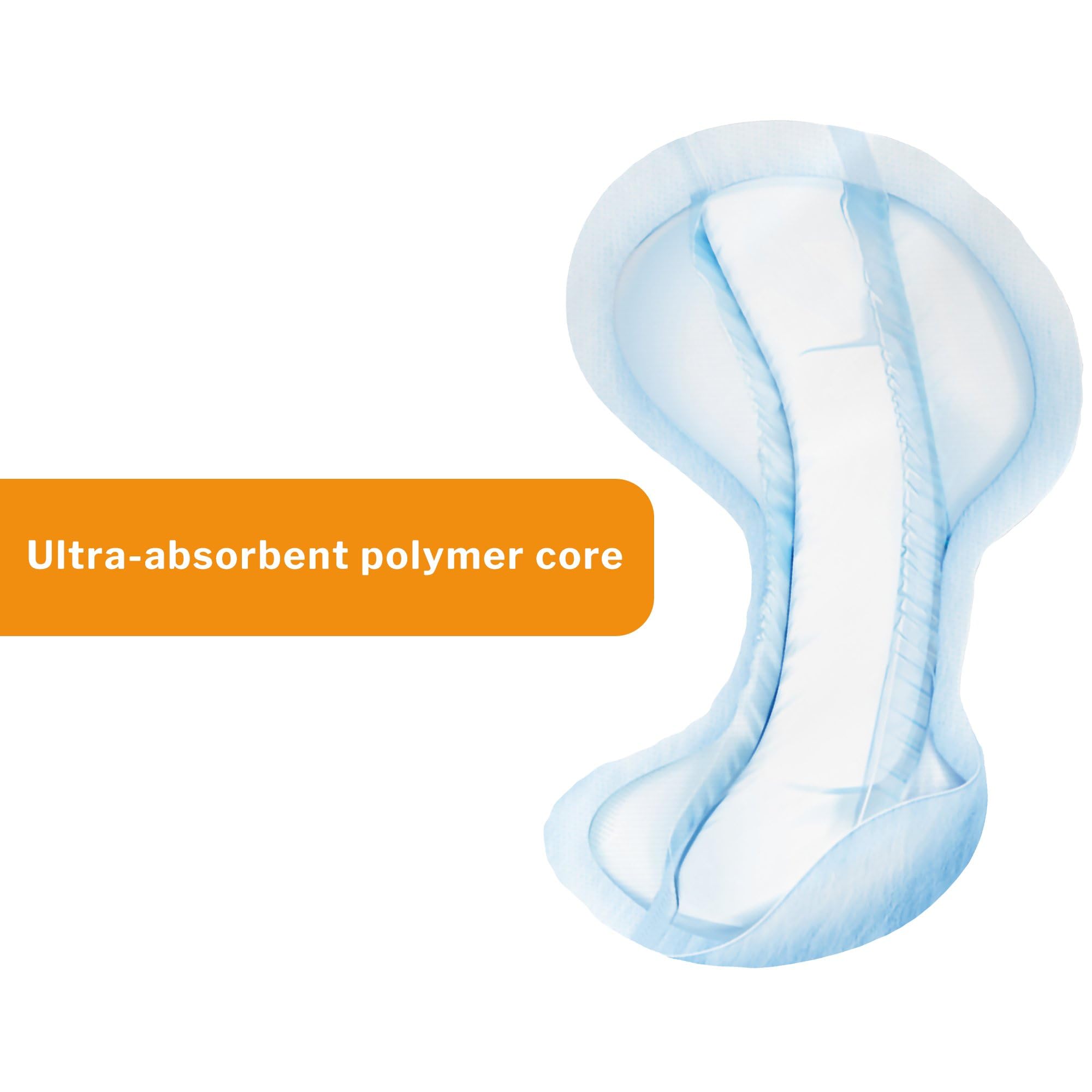 McKesson Incontinence Pads for Adult Women and Men [Pack of 80] Bladder Control and Postpartum Liners, Light Absorbency