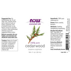 NOW Essential Oils, Cedarwood Oil, 1-Ounce