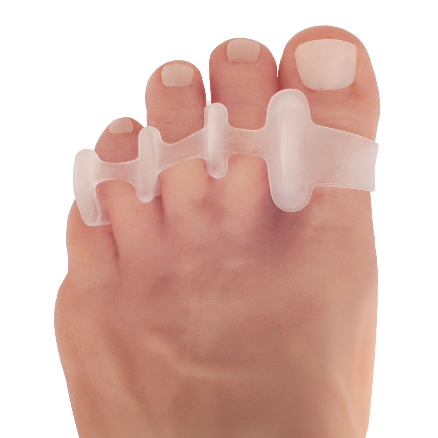 Dr. Frederick's Original Gel Toe Spreaders - 2pcs- Gel Toe Spacers - Bunion Toe Separators - Temporary Bunion Corrector - Gel Or