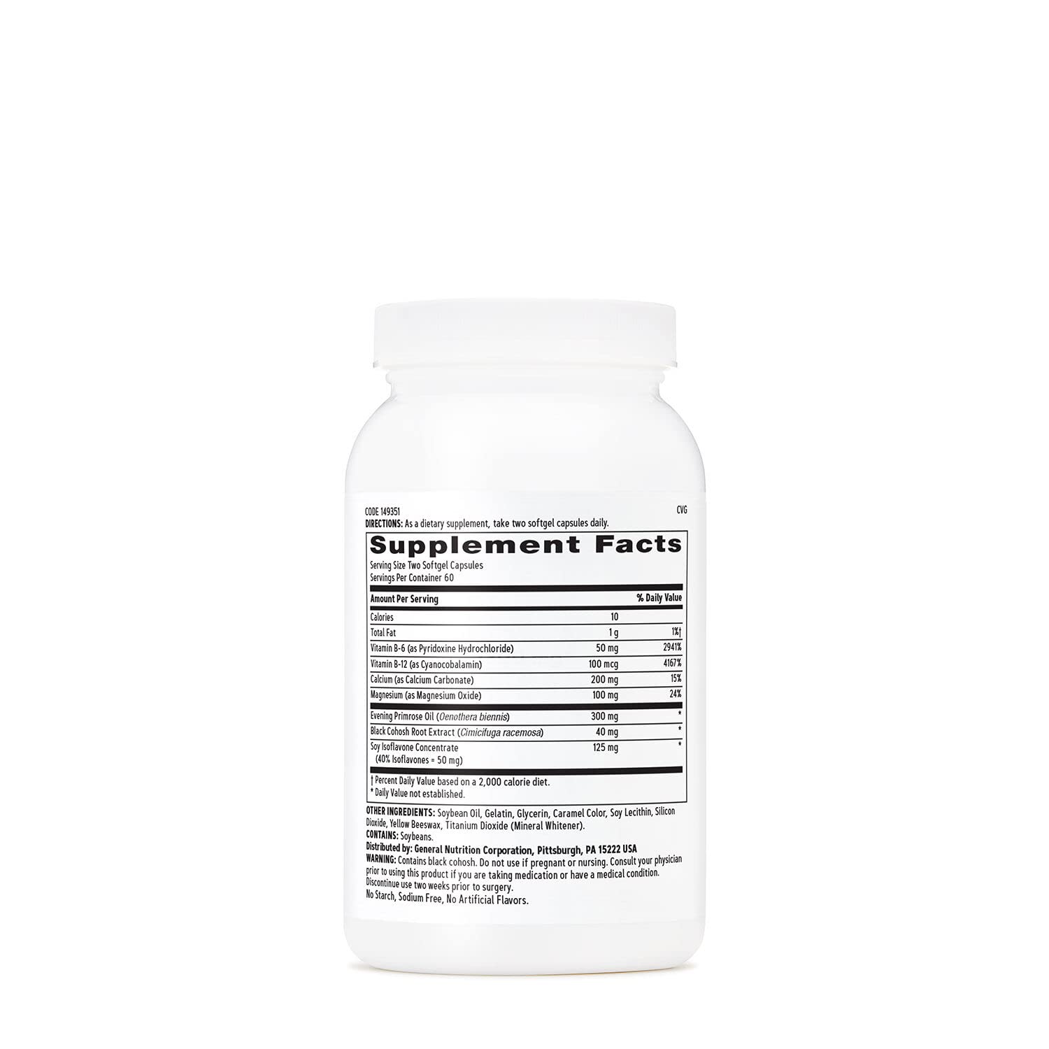 GNC Womens Phytoestrogen Formula | Supports Hormone and Mood Balance Plus Increased Energy | Targeted Relief for Menopause Symp