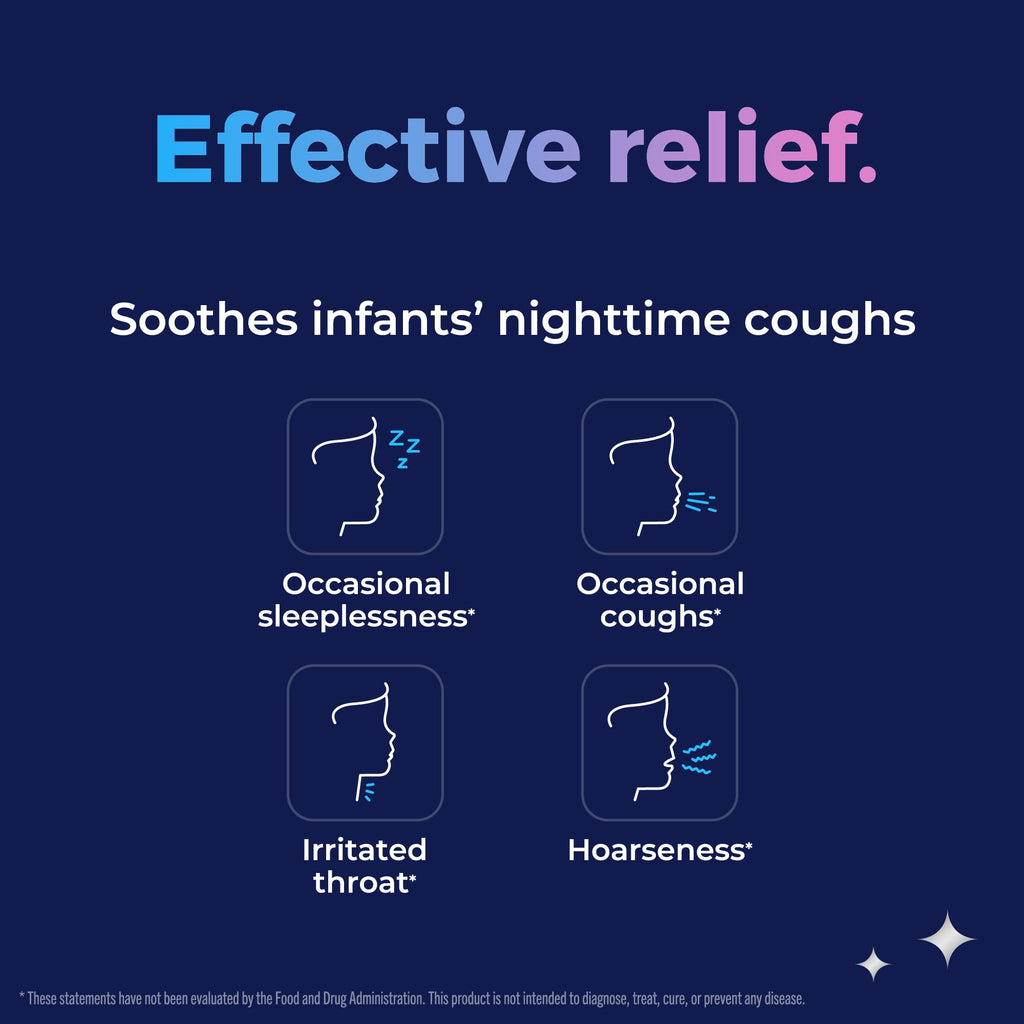 KinderMed Infants Nighttime Cough, Organic Agave Syrup, English Ivy Leaf Extract, Chamomile Tea Extract, No Dyes, No Artificial