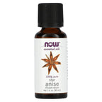 NOW Essential Oils, Anise Oil, Balancing Aromatherapy Scent, Steam Distilled, 100% Pure, Vegan, Child Resistant Cap, 1-Ounce