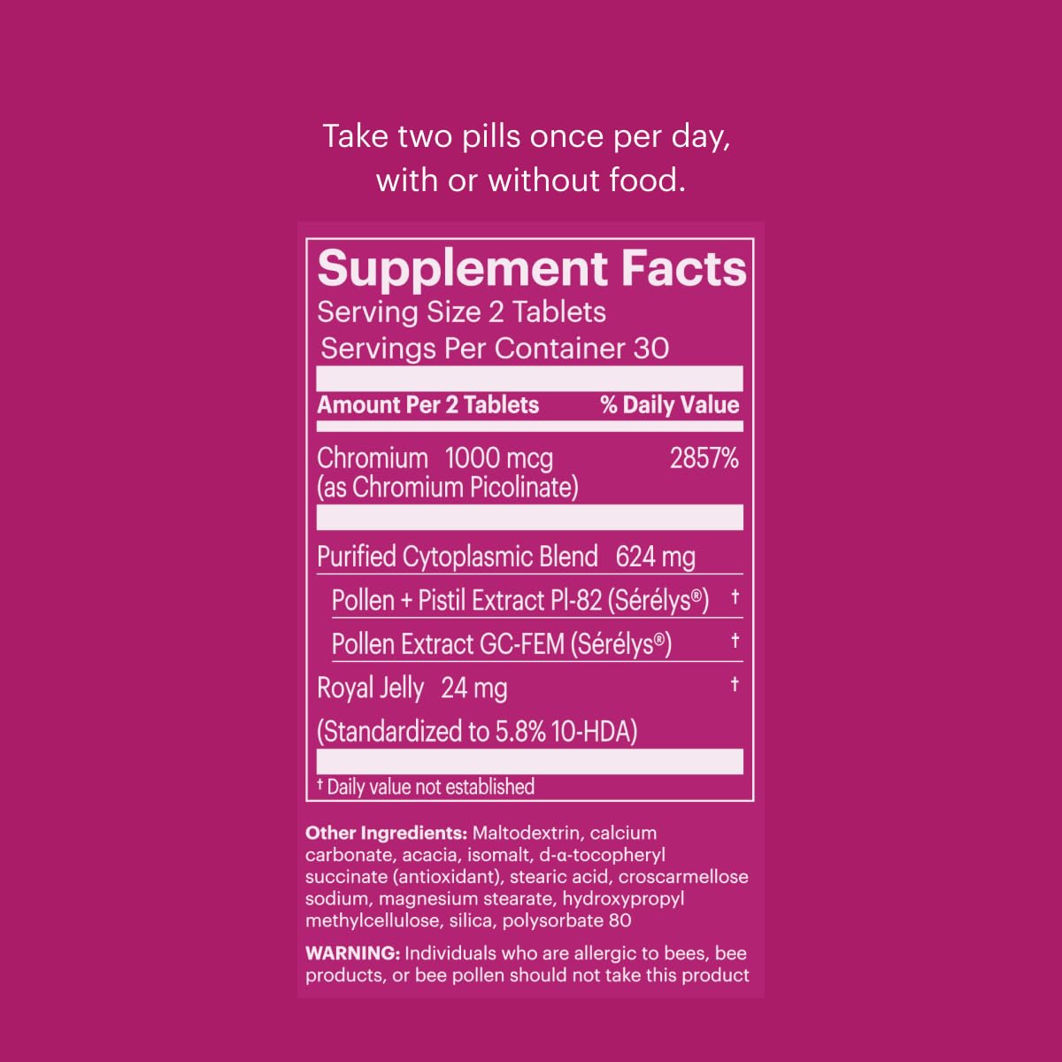 Bonafide Serenol Relief from Hormonal Mood Swings, Irritability, & PMS Bloating. - 2-Month Supply (120 Tablets)