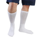 Falari Physicians Approved Diabetic Socks Crew Unisex 3, 6 or 12-Pack (13-15, 3 Pairs White)