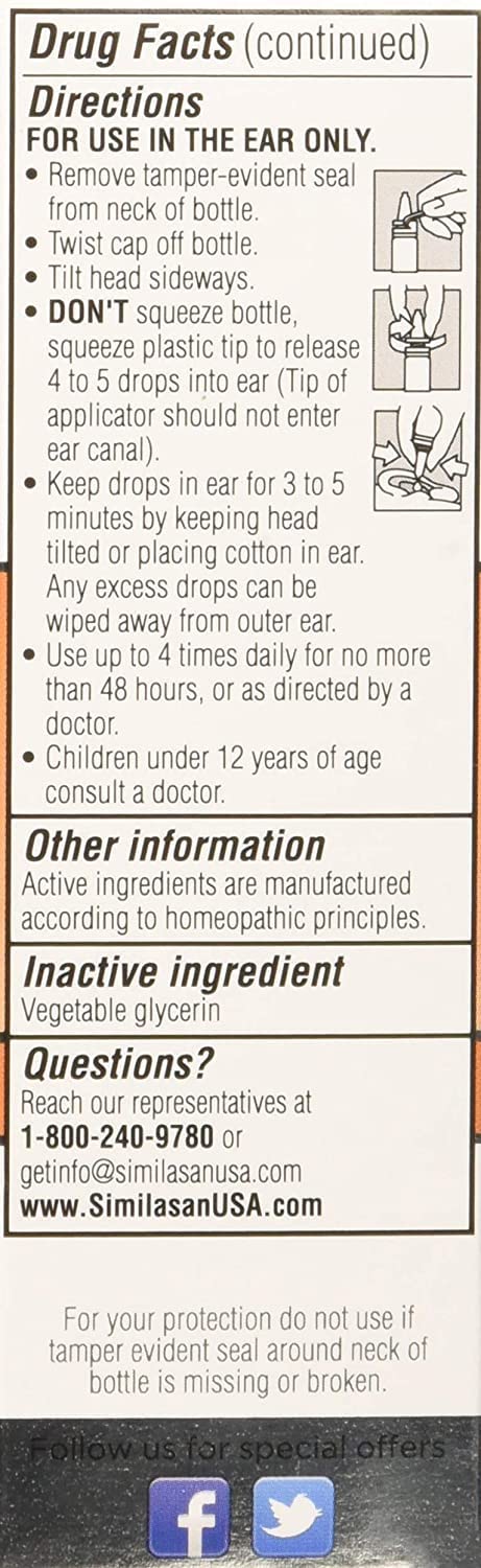 Similasan Earache Relief Ear Drops 10 mL (3 pack)