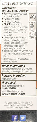 Similasan Earache Relief Ear Drops 10 mL (3 pack)