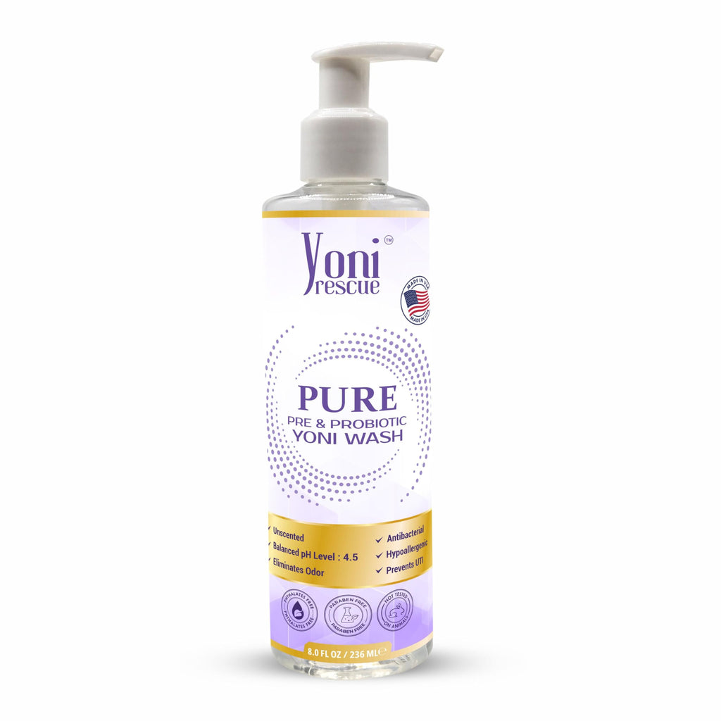 Yoni Rescue Pure Probiotic Yoni Wash - All Natural Ph Balance Feminine Wash for Women Essentials Wetness, Vaginal Wash Intimate