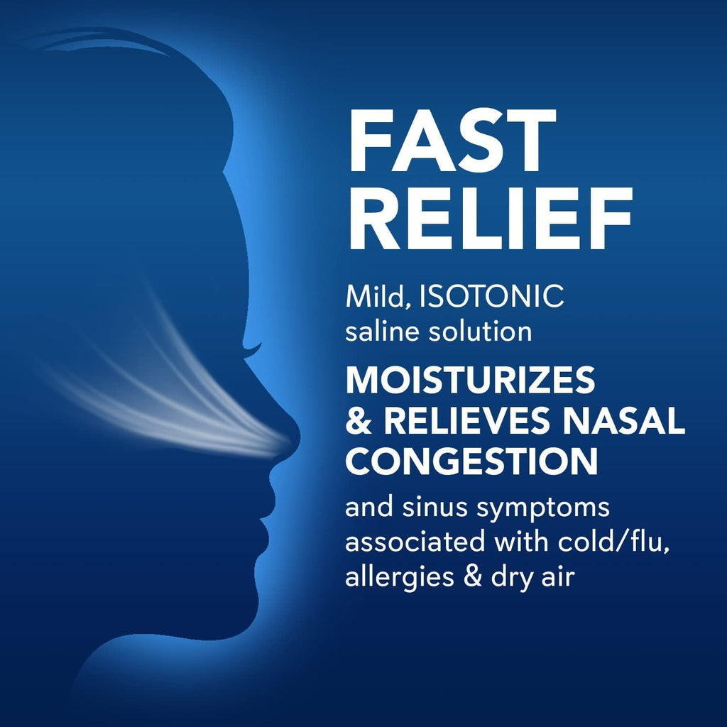 SinuCleanse Daily Care Sterile Saline Nasal Spray, Ultra Fine Mist, Instantly Moisturizes & Relieves Everyday Nasal Congestion D