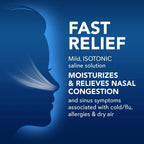 SinuCleanse Daily Care Sterile Saline Nasal Spray, Ultra Fine Mist, Instantly Moisturizes & Relieves Everyday Nasal Congestion D