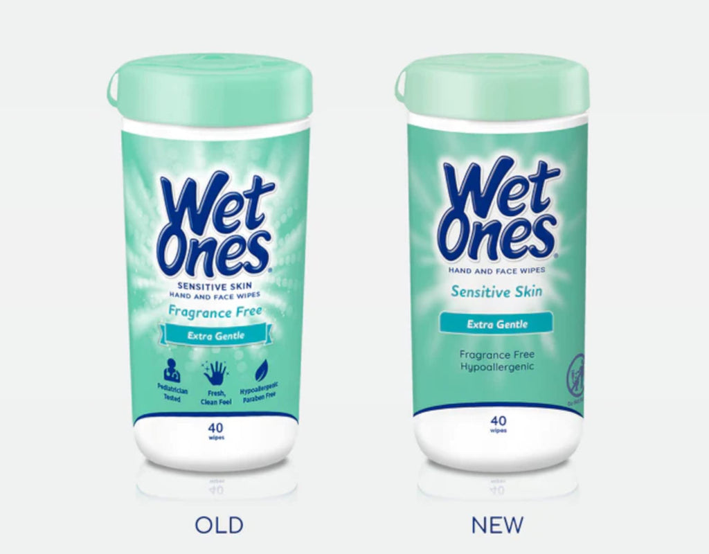 Wet Ones Sensitive Skin Hand Wipes:40 Count (Pack of 3)