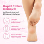 SAISZE Foot Callus Remover with Foot File, Extra Strength Callus Remover Gel with Brush Head, Professional Dead Skin Removal for