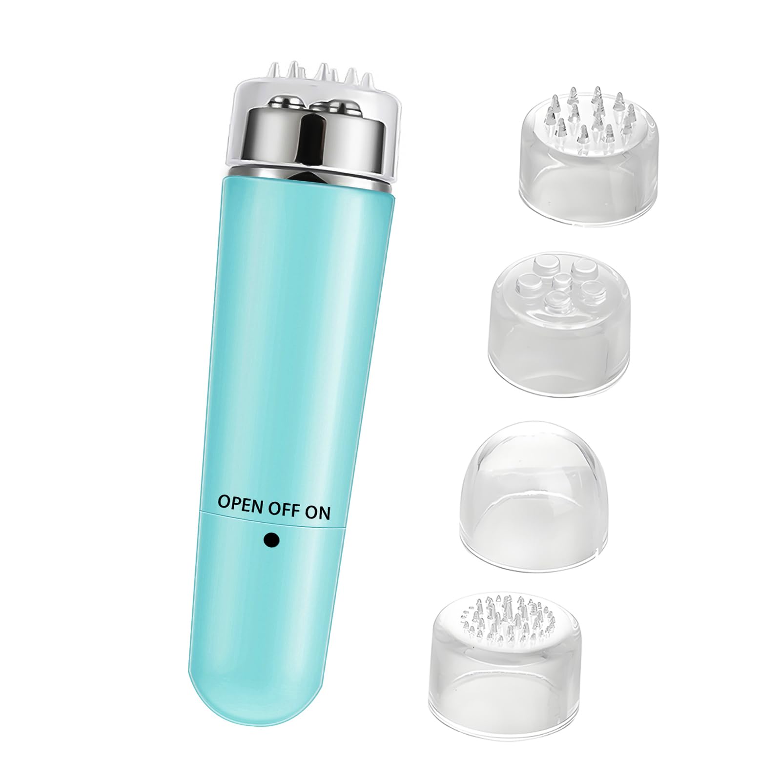 Durfk Mini Travel Massager, Mini Tool for Neck, Face, Shoulder, Back (Green)
