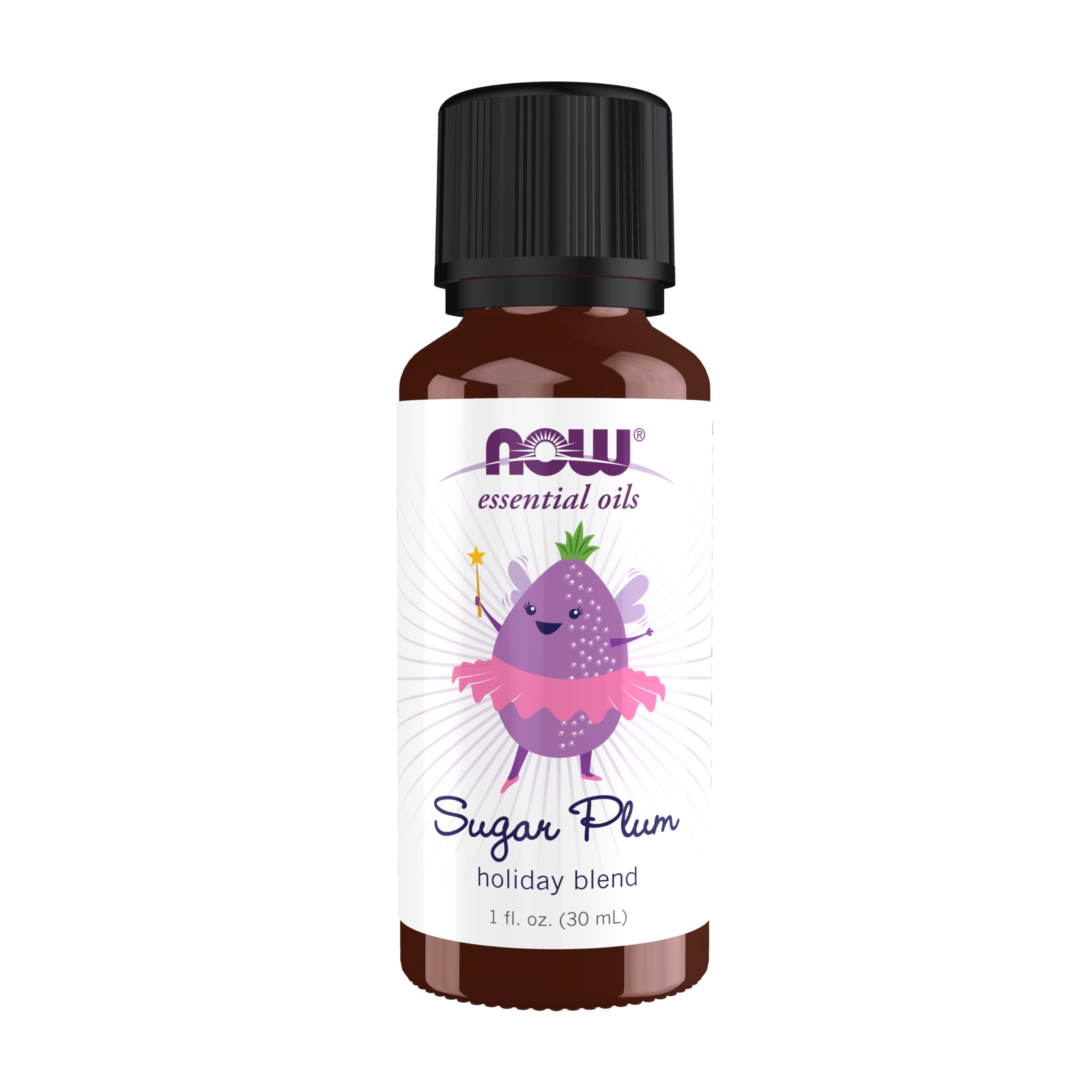 NOW Essential Oils, Sugar Plum Oil Blend, 1 fl. oz.