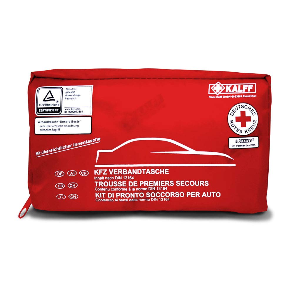 4R Quattroerre.it 16056 First Aid Kit Box for Car, Approved DIN 13164