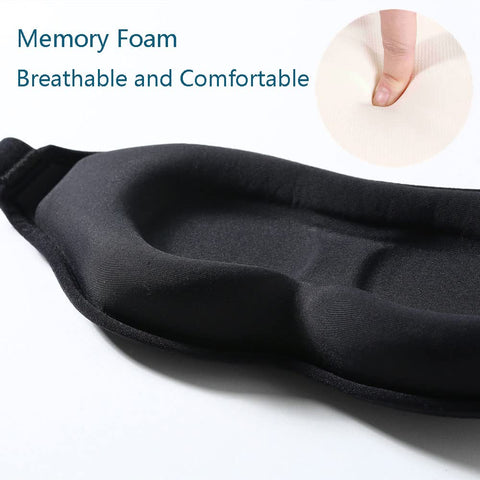 Tim & Tina 3D Sleep Eye Mask Blindfold for Men Women Sleeping Mask Light Blocking Soft Covers for Travel Nap Yoga Adjustable Str