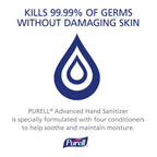 PURELL Advanced Hand Sanitizer Soothing Gel, Fresh Scent, 2 fl oz Travel Size Flip-Cap Bottle (Pack of 6), 3156-04-EC