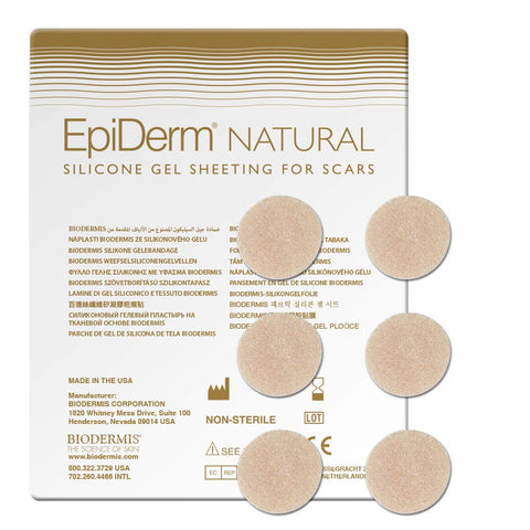 Epi-Derm Epi-Tabs (6) (Fabric Circles) Silicone Scar Sheets from Biodermis