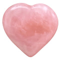 Rose Quartz Crystal Heart Palm Stone - Pocket Massage Worry Stone for Natural Body Chakra Balancing, Reiki Healing and Crystal G