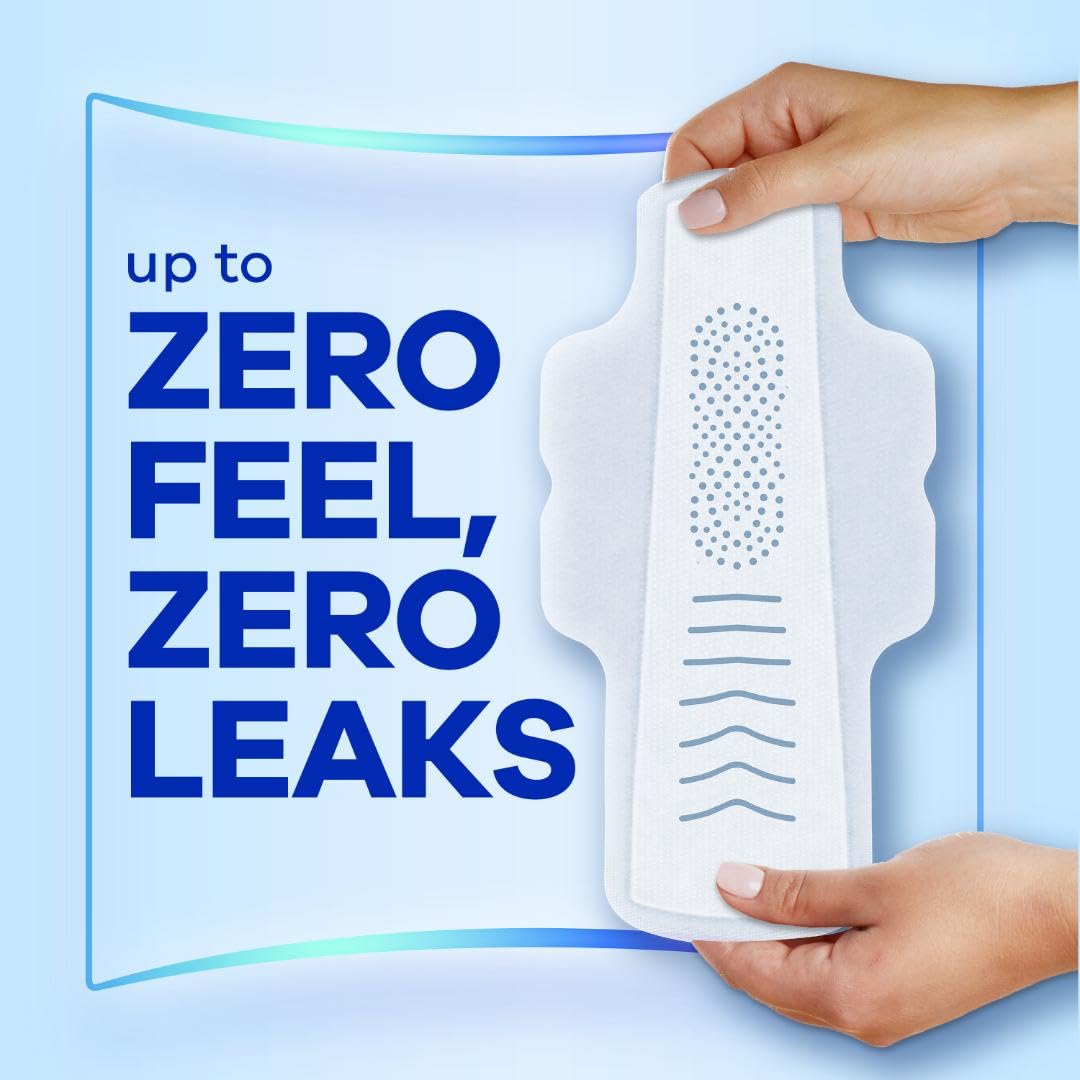 Always Infinity Feminine Pads For Women, Size 3 Extra Heavy Flow Absorbency, With Flexfoam, With Wings, Unscented, 28 Count