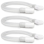 3 Packs Replacement Short Hose for N20, Reduce Air Leaks & Noisy Sound, Included 3 PCS of Short Tubes, Quick-Release Elbows and 