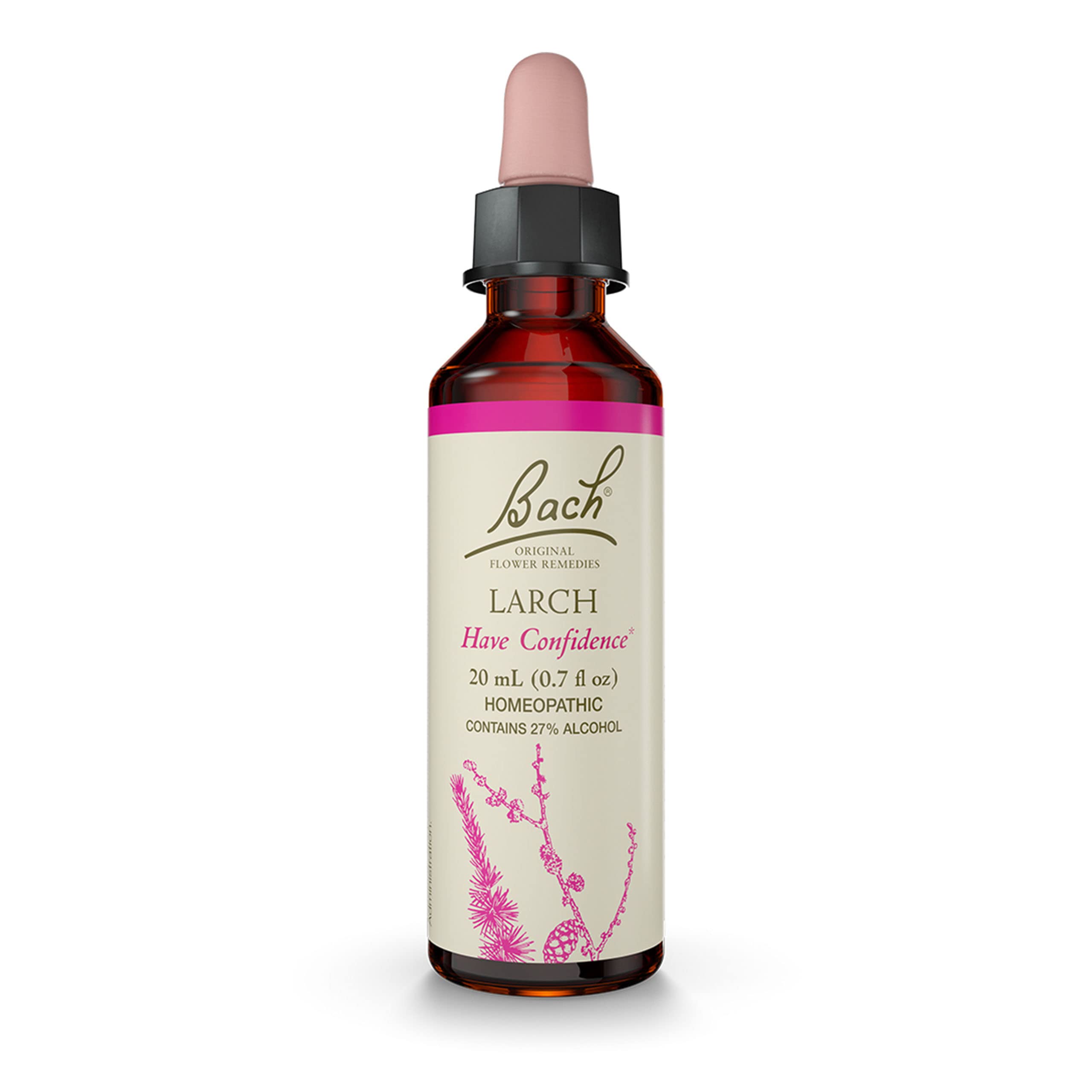 Bach Original Flower Remedies, Larch for Confidence, Natural Homeopathic Flower Essence, Holistic Wellness and Stress Relief, Ve