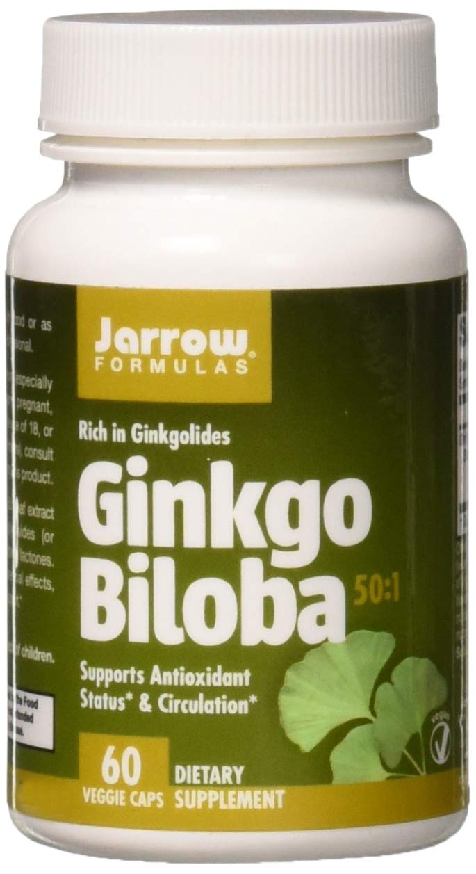 JARROW FORMULAS Ginko Biloba 60 MG, 60 CT