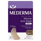 Mederma Medical Grade Silicone Scar Sheets; Improves The Appearance of Old and New Scars; for Injury, Burn and Surgery Scars, 4 