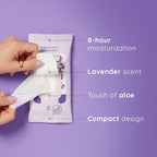 Wet Ones Antibacterial Hand Wipes, Lavender Wipes | Travel Wipes Case, Antibacterial Wipes, Moisturizing Wipes | 20 ct. Travel S