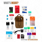 My Medic MyFAK Standard - Ifak First Aid Kit - HSA FSA Eligible - 132 Life Saving Trauma and Medical Items - Survival Kit for Ca